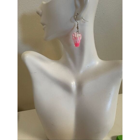 Milkshake statement Earrings - Picture 1 of 3